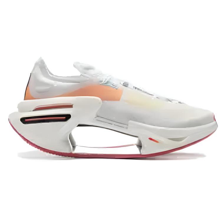 New LiNing Shadow 3.0 Cushioning Support Lightweight Low Top Racing Running Shoes Unisex Standard White Orange Peel Orange ARRV001-21