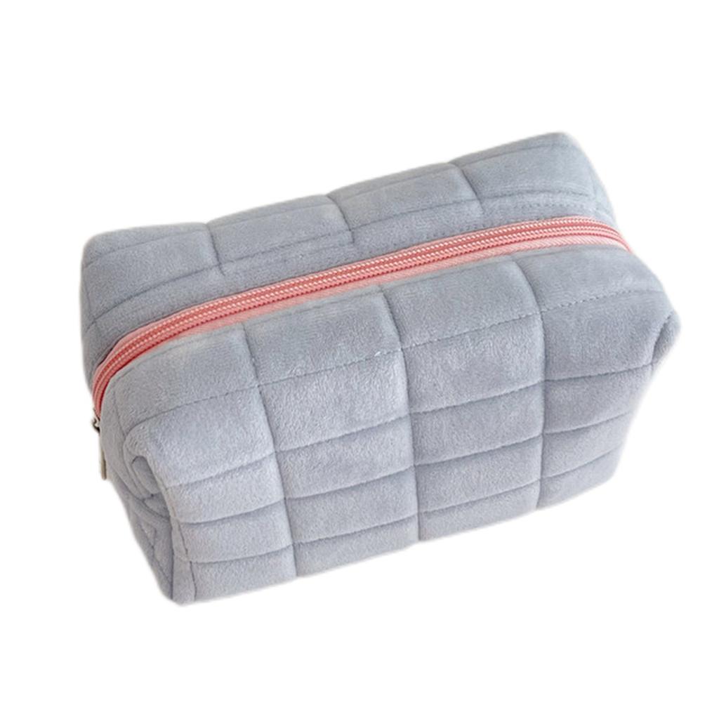 Cosmetic Storage Bag Large Women Zipper Makeup Organizer Handbag Stationery Pencil Case Travel Make Up Toiletry Punch