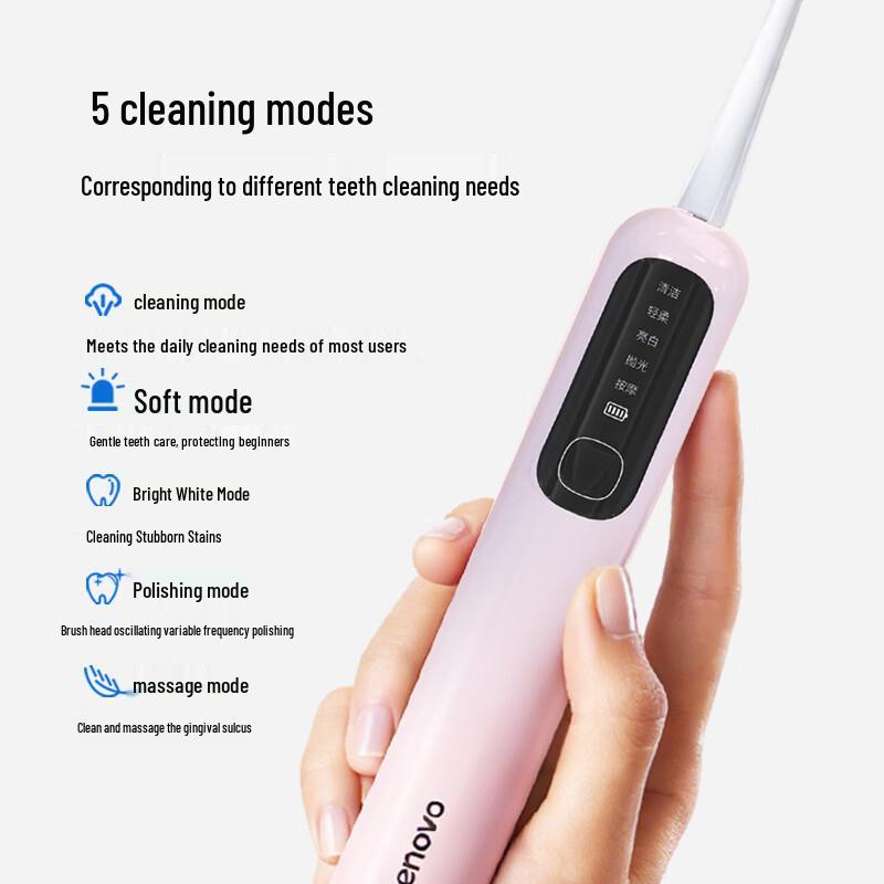 Lenovo T5 Sonic Electric Toothbrush Twin Pack CN plug (adapter included)