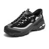 Skechers Women Black Grey Low Top Dad Shoes Breathable Support 150866-BKCC
