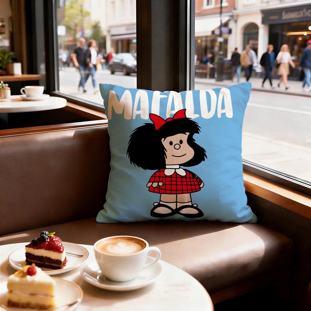 Cartoon Mafalda Cushion Cover Decorative Cushions Covers Cover Sofa x Pillow Piece x x Pillowcase