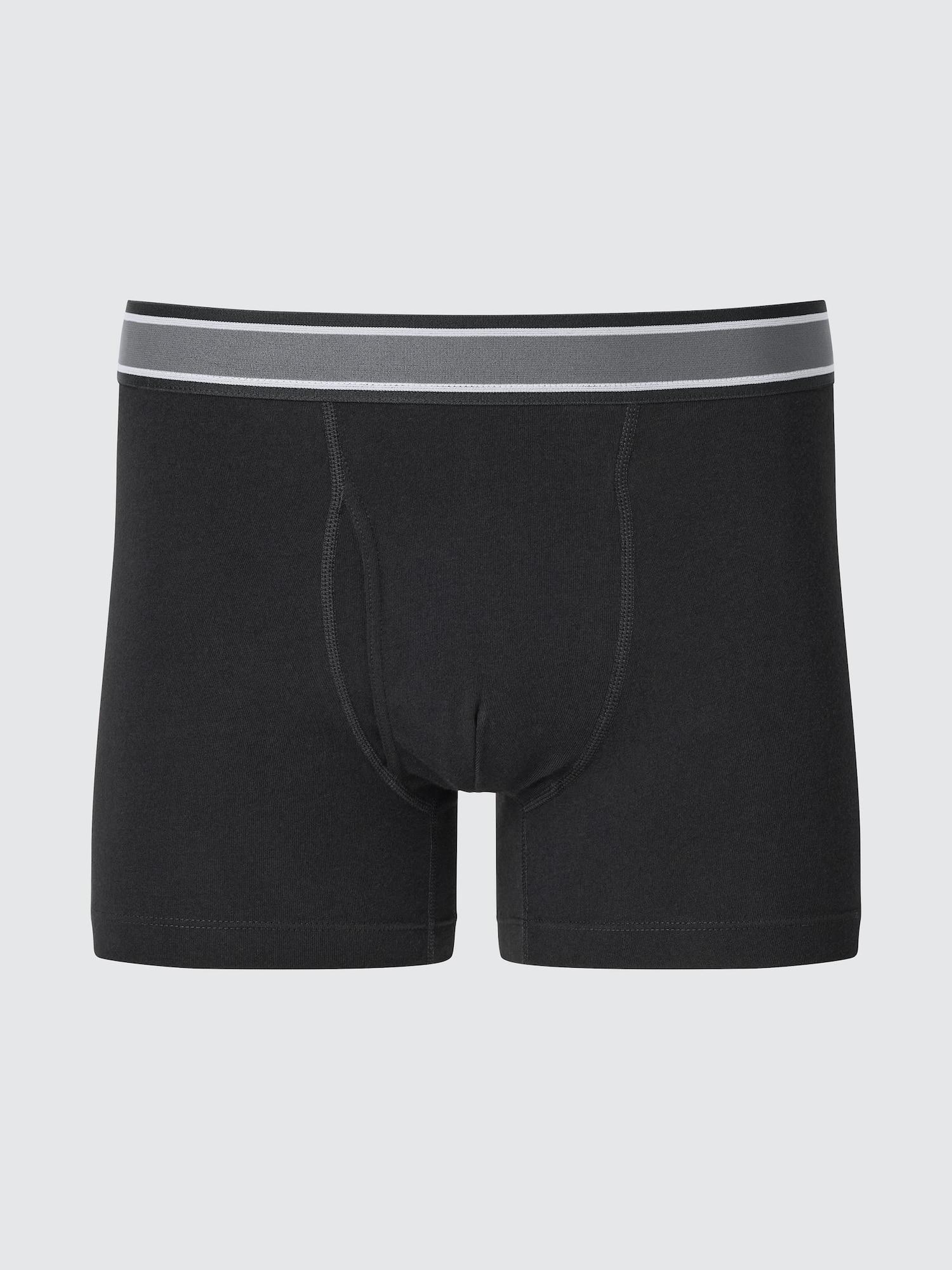 

Uniqlo Хлопковые боксеры с передним отверстием 09 BLACK/S