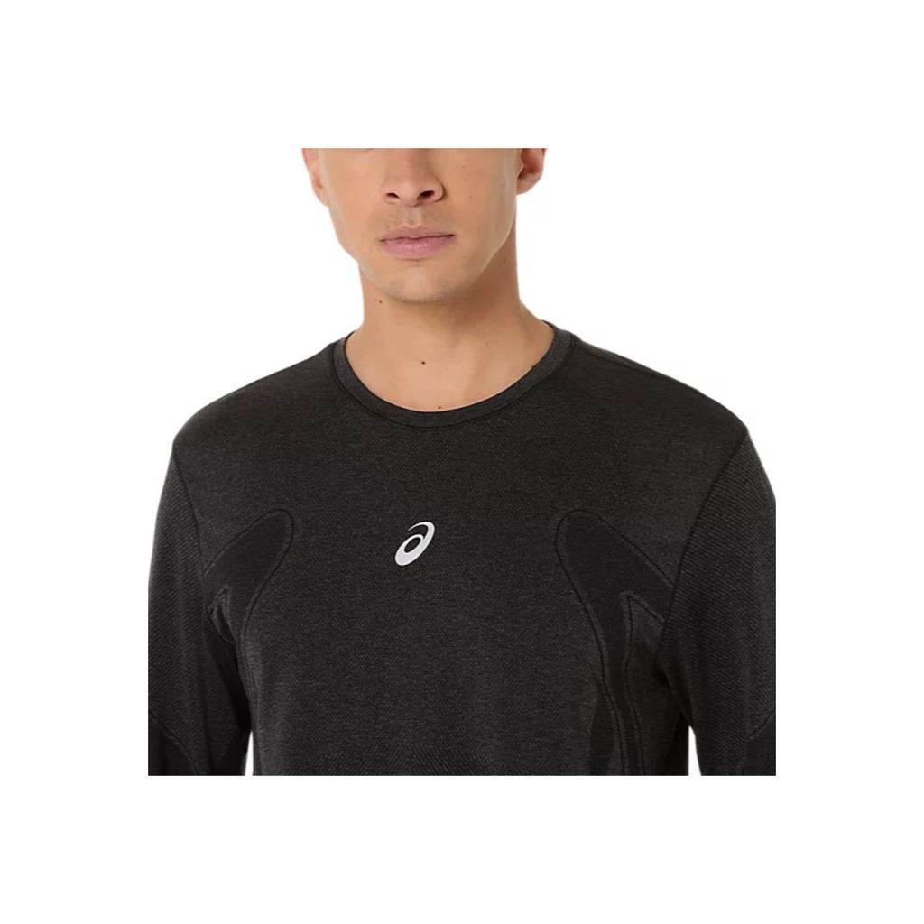 Asics Road Actibreeze™ Comfortable Versatile Trendy Long Sleeve T-Shirt Men tops Black 2011D356-001