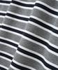 MILLO ARCHIVE Elmo Striped Collared T-Shirt [Deep Gray]