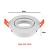 1/10PCS Downlight Adjustable GU10 MR16 Black/White Halogen Led Spot Light Frame E27 Lamp Holder GU10 Downlight Accessories