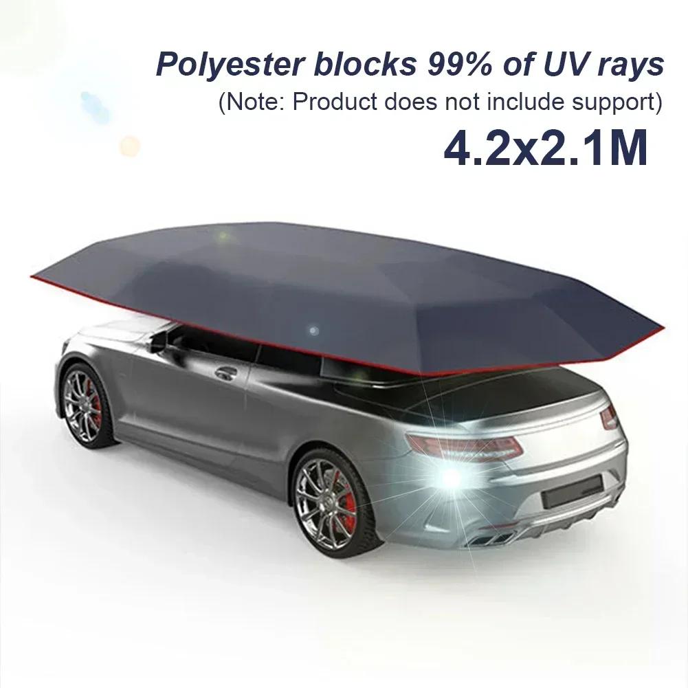 Car sunshade, roof sunshade, outdoor parking shed, folding rainproof and rain proof small car SUV umbrella style car tent