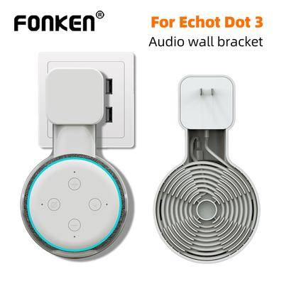 Echo Dot 3 Wandhalterung, Kabelmanagement-Halterung für Alexa Echo Dot Lautsprecher der 3. Generation, EU-US-Stecker