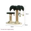 JINGRUIXIANG Oval Pine Cat Scratching Post & Turntable