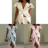 Urban Fashion Dress With Satin Print And Splice Design For Summer 2025
