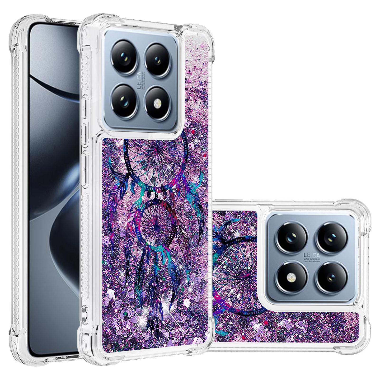 

For Xiaomi 14T Pro/Xiaomi 14T TPU Case with Quicksand and Pattern Printed Wind Chimes