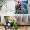 Anime Violet Evergarden Pillow Case Plush Fabric Soft Pillowcase Double Sided Print Cushion Cover Household Gifts