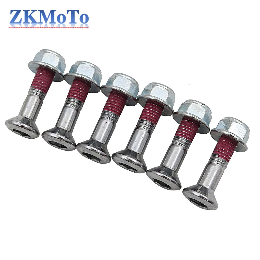 6pcs 8*25MM Sprockets Blots Kits Screws For HONDA SUZUKI KAWASAKI YAMAHA KTM RMZ DRZ YZF KXF KLX CRF Dirt Bike Pit Bike