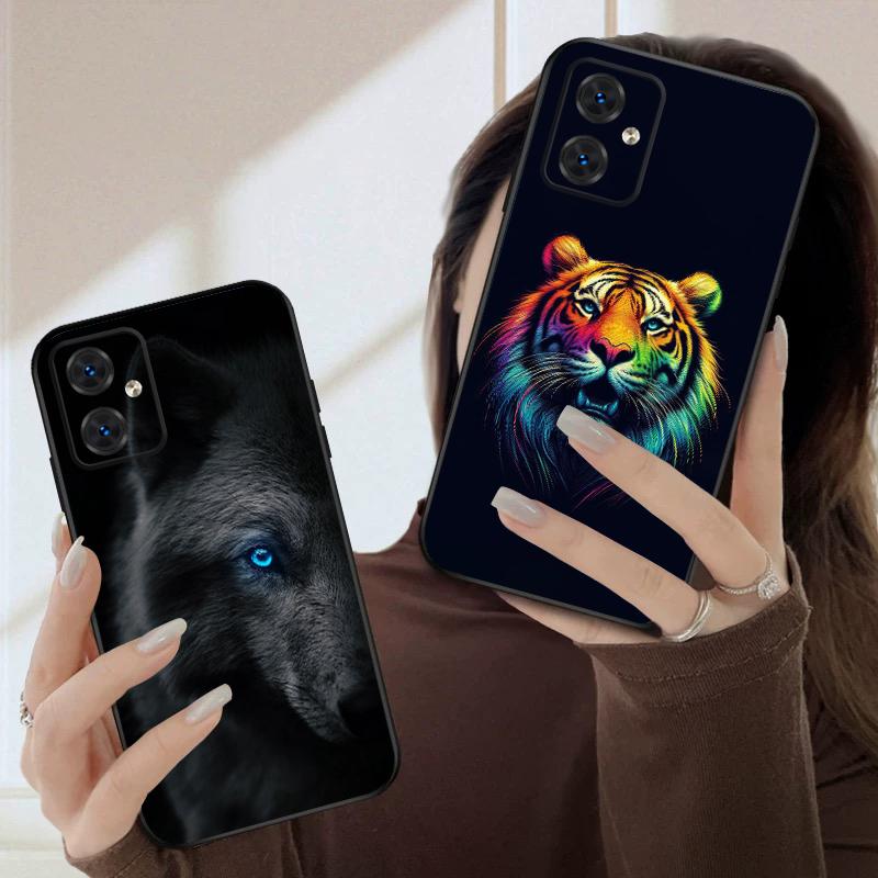 Löwe und Vogel Für Moto Edge 40 50 Neo 5G E 14 15 G04 G05 4G G24 G34 G35 G54 POWER G55 G75 G84 85 Silikon Weiche Handyhülle
