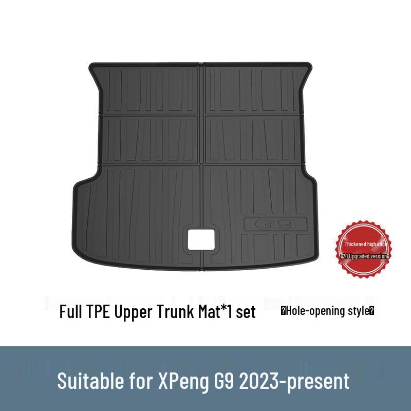 

TPE Non-Slip Waterproof Car Floor Mats for XPENG G9, Wear-Resistant and Odorless Trunk Mat with Environmental Protection. No Specification