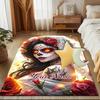 1PC Custom Name Day Dead Beauty Theme Floor Mat Ideal for Living Room, Game Rooms, Office, Bedroom, Office Floor Mat , Floor Mats for Home