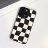 Trendy Plaid Silicone Case for iPhone 17/16/15/14 Pro & Xiaomi 13