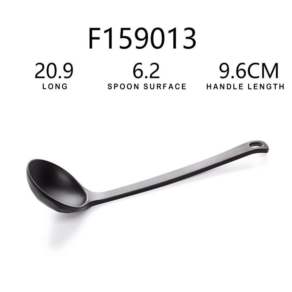 

Japanese Black Soup Spoon Ramen Soup Bowl Chinese Multi-Size Plastic Spoon Ladle Buffet Restaurant Tableware Supplies