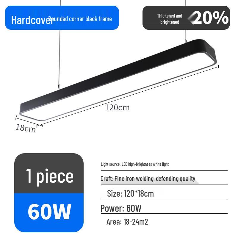 Ultra-Bright LED Pendant Light for Office, Barber Shop, Classroom, Gym, and Supermarket Ceilings