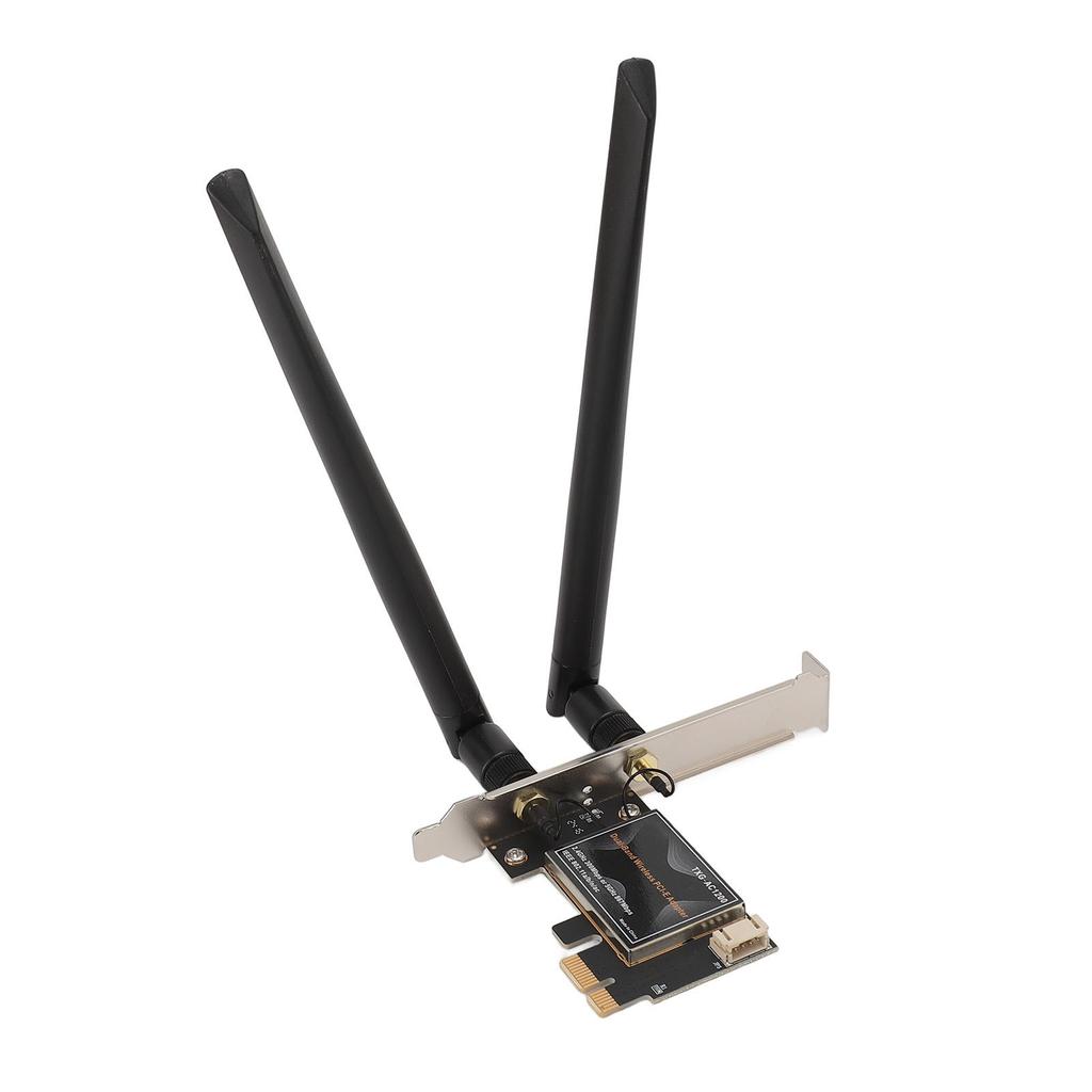 Network Card Adapter 1435ac 867Mbps Bluetooth 4.1 PCIEx1 with Dual Antenna for Windows 7 8 10 8DB Antenna