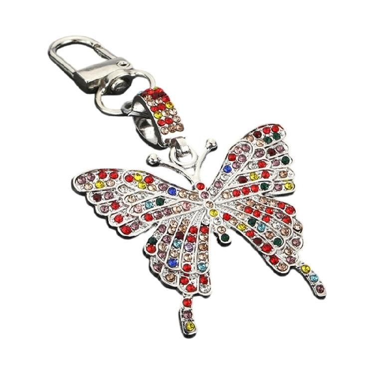

Sparkling Butterfly Keychain With Alloy Construction Fashionable Gift For