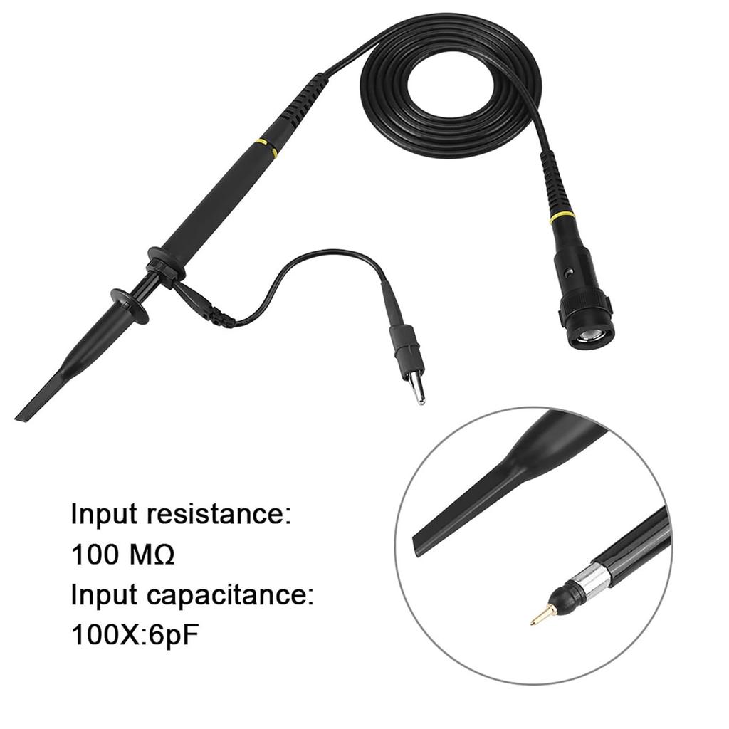 P4100 100X Oscilloscope Clip Probe with Accessory Kit High Voltage 2KV 100MHz Bandwidth