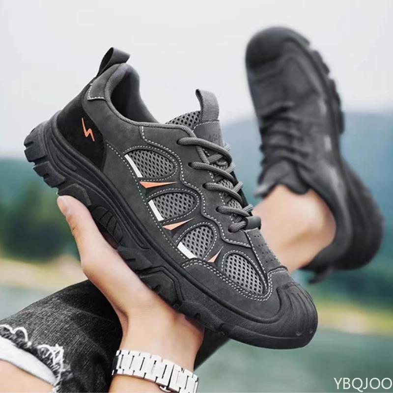 Pánské turistické boty Outdoorové protiskluzové turistické boty Odolné proti opotřebení Všestranné ležérní boty Pohodlné s měkkou podrážkou Pánské tenisky Homme