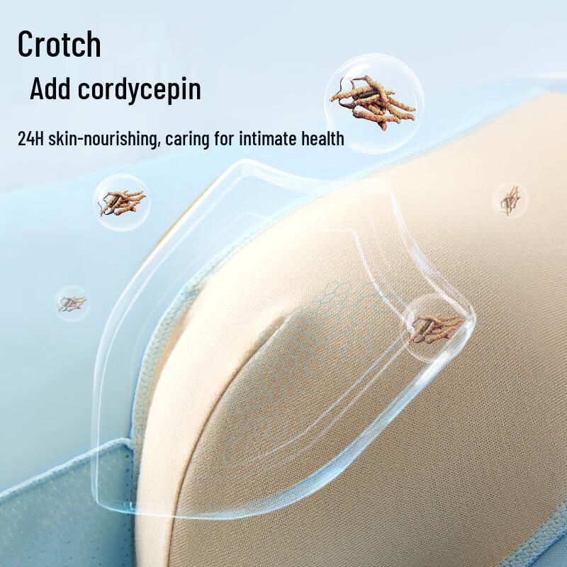 FitonTon Men's Ice Silk Antibacterial Boxer Briefs 4-Pack