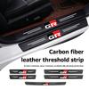 Car Carbon Fiber Door Sill Anti-Scratch Guard Sticker Accessories For Crown Land Cruiser RAV4 Camry Yaris Corolla Prius
