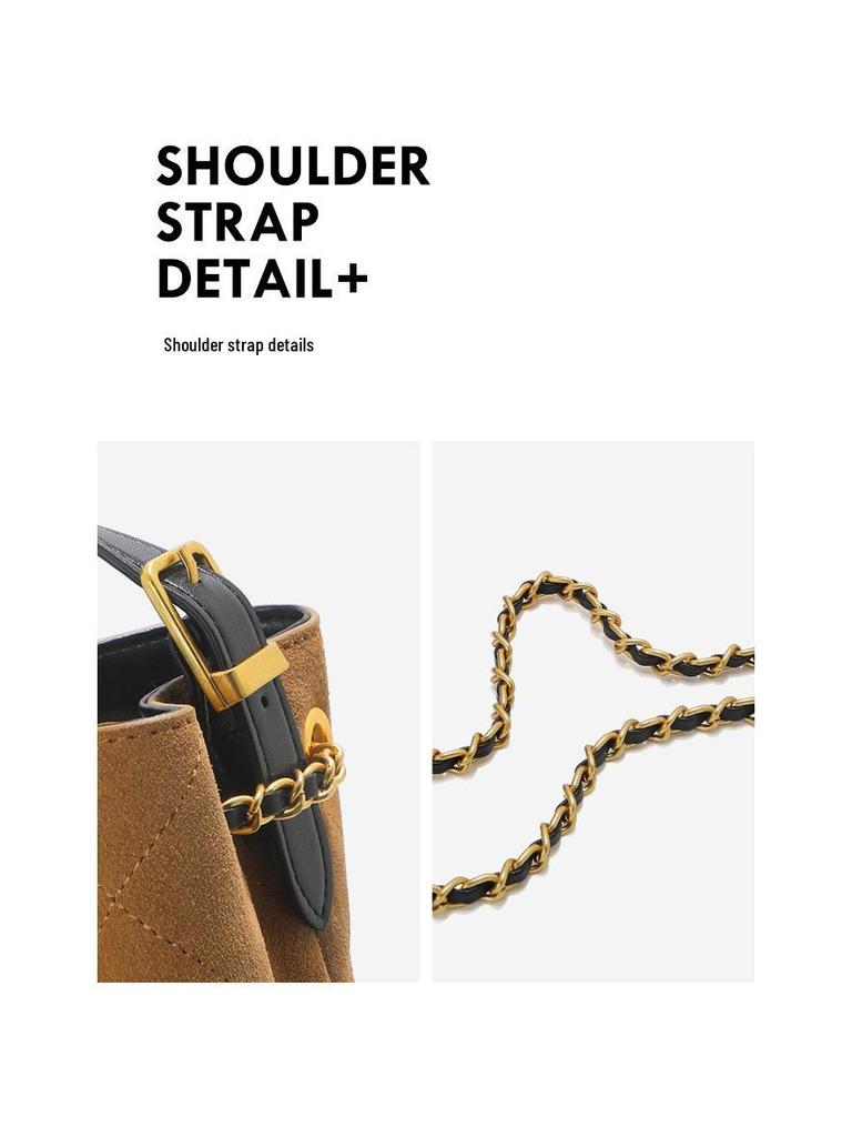 Luxuriöse Vintage Leder Umhängetasche mit Diamantmuster für Damen