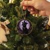 Precious Memory Commemorative Black Cat Pearl Diamond Art Painting Ornament, 2D Flat Acrylic Valentine Day Romantic Present Hanging Suncatcher, Beaded