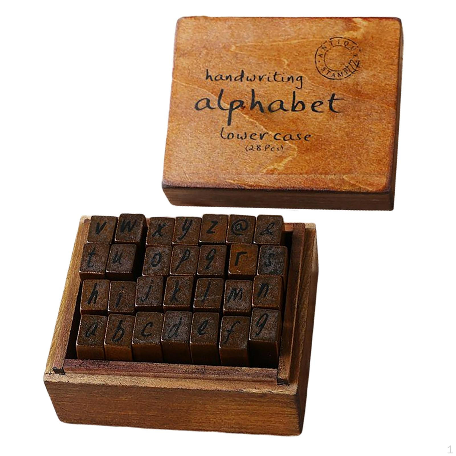 

28 Pcs/ Rubber Stamps Set Making ,Scrapbook Supplies ,Educational Toys - Choose Alphabet Cursive lowercase