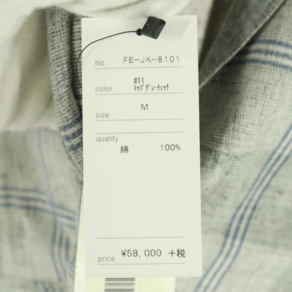 unused FEEL EASY made in Japan Check Pattern Long sleeve tailored jacket Men's Used