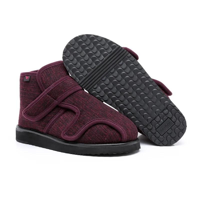 Breite Wollschuhe für geschwollene Füße, Hallux Valgus, breite Füße, ältere Menschen, Diabetiker, groß