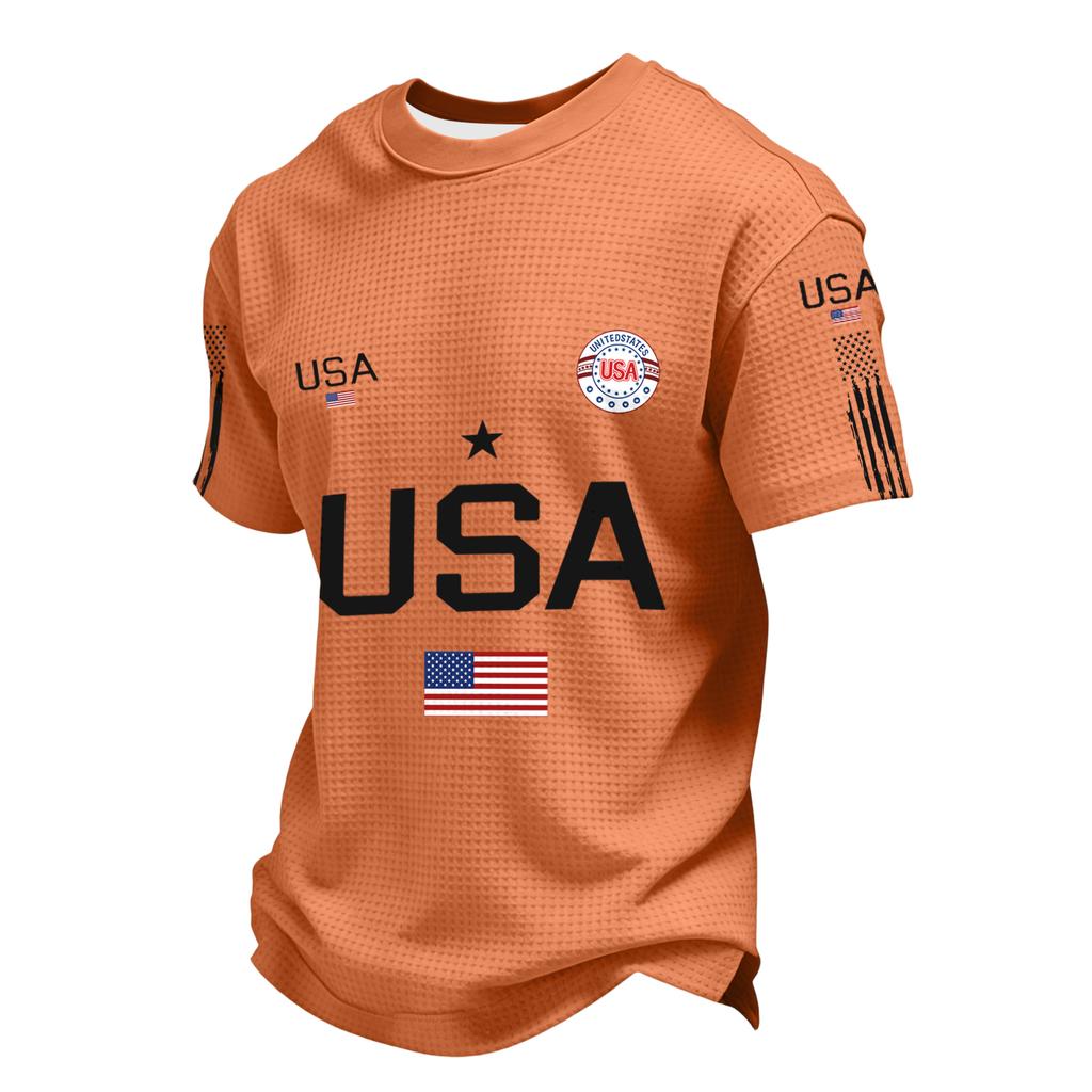 Men's Casual Round Neck Short Sleeve T-Shirt