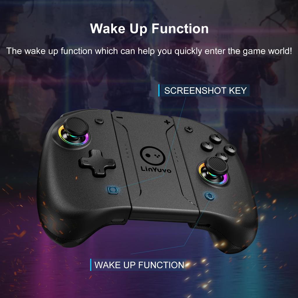 Wireless Bluetooth Controller For Nintendo Switch OLED Lite Gamepad Control Gaming Accessories Hall Game Pad Command Mando 1