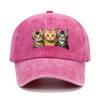Fashion Washed Cotton Denim Baseball Caps Men Women Vintage Animal 3D Print Outdoor Sports Trucker Dad Hat Female Male Sun Hats