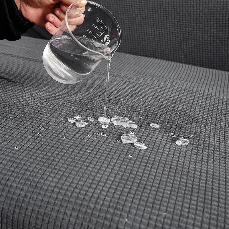 Waterproof Thick Sofa Covers For Living Room Jacquard Solid Color Couch Cover Corner Sofa Slipcovers L Shape Sofa Protector 1PC
