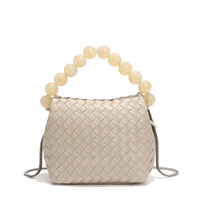 

Сумка Niche Design, свежая и элегантная Artistic Lady цвета макарон, сумка-ланч-бокс с жемчужной ручкой, сумка через плечо на одно плечо