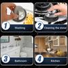 4/8Pcs Kitchen Stainless Steel Washing Brush Metal Sponge Scrubber with Handle for Dishes Pots Pans Grills Sink Cleaning Tools