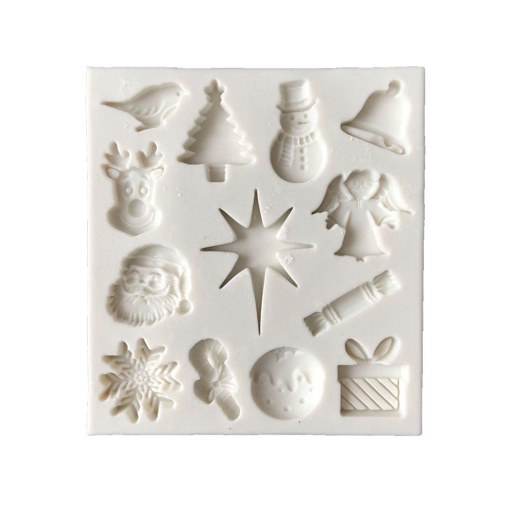 

DIY форма для выпечки помадка шоколадная снежинка силиконовая форма для рождественской елки торт