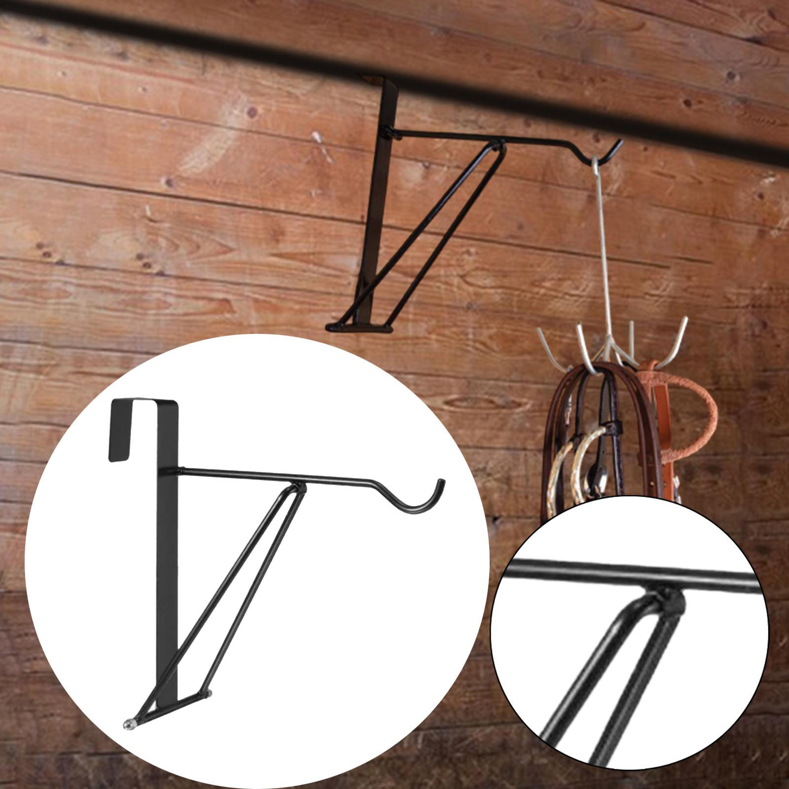 

Portable Saddle Rack Bar Organization Hanger Barns Stall Walls Doors Mount for English