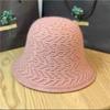 Knitted Hat Spring Basin Pure Color Caps Linen Bucket Hat Korean Style Caps Female Hats Sun Hat