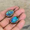 Abalone Shell Gemstone Earring Electroformed Copper Earrings Handmade Latest Design Earring Electroformed Abalone Shell Jewelry Wedding Gift