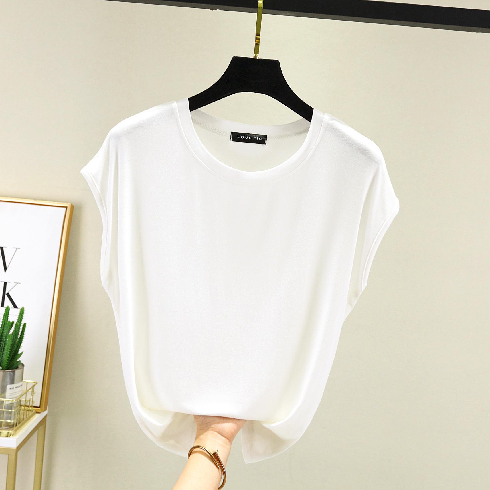 

Женский модальный топ без рукавов, свободного кроя, больших размеров, с круглым вырезом, летний Large