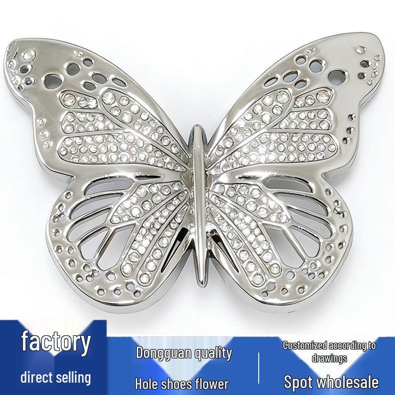 Metal Dragonfly & Butterfly Shoe Flower Buckles for Crocs