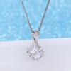 Weihua Silver-Plated Korean Style Christmas Love Cube Pendant Necklace for Women