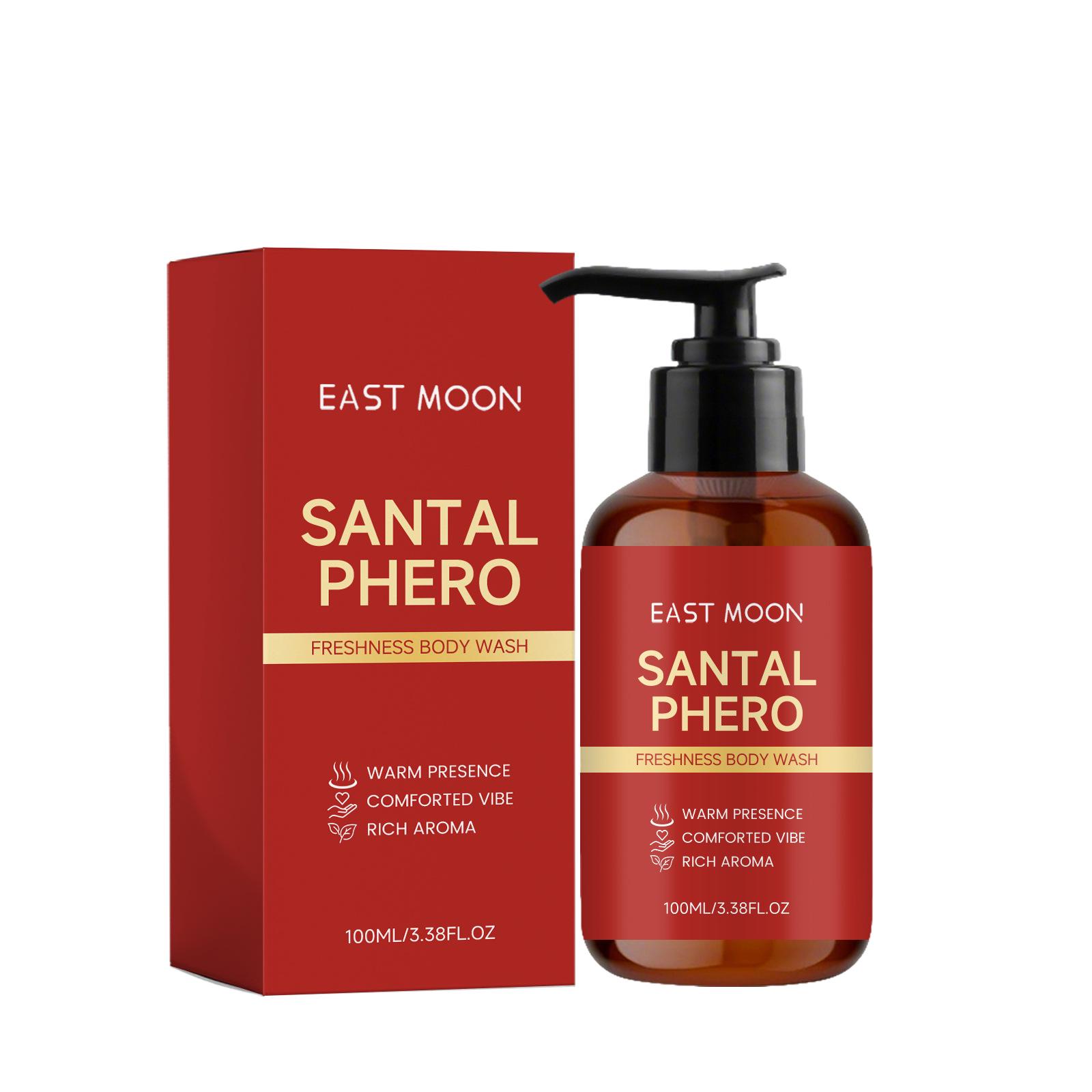 EAST MOON Men s Sandalwood Moisturizing Shower Gel - Refreshing, Hydrating, Dense Foam Cleanser