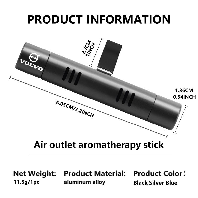 For Volvo Car Air Fresheners Aroma Diffuser Vent Clips Essential Oil Sticks V50 S60 XC60 S40 XC40 XC90 V70 XC70 C30 V40 V60 JK9