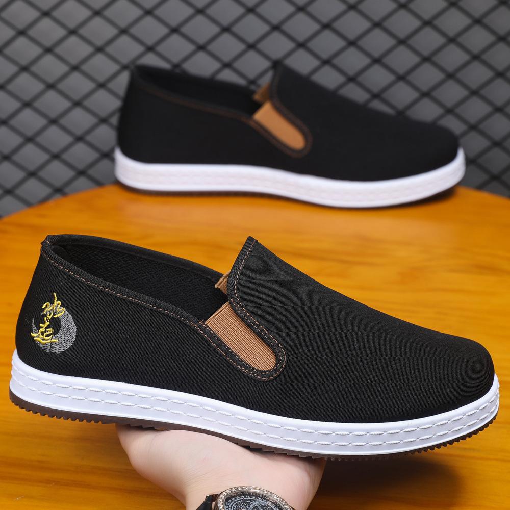 Spring and summer four seasons soft-soled cloth shoes lasagna lightweight cloth shoes breathable sweat-absorbing casual shoes