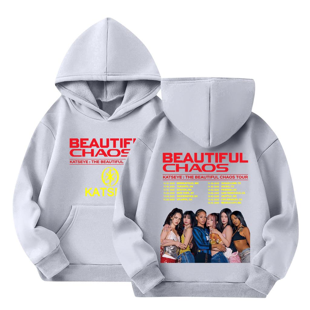 Hanorac pentru copii cu glugă, imprimat gradient, cu mâneci lungi, hanorac larg pentru femei, hanorac